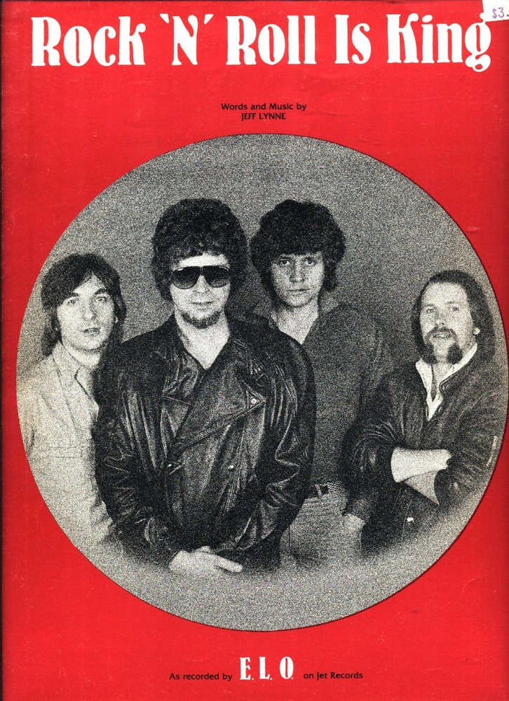 ELECTRIC LIGHT ORCHESTRA ROCK &lsquo;N&rsquo; ROLL IS KING SHEET MUSIC PIANO/V/GUITAR 1983