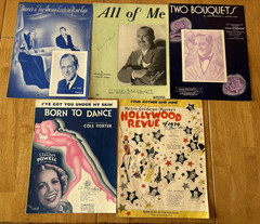 Mixed Lot of 80+ Vintage 1920&rsquo;s-1930&rsquo;s Piano Vocal Sheet Music. Folk, Pop, Etc.
