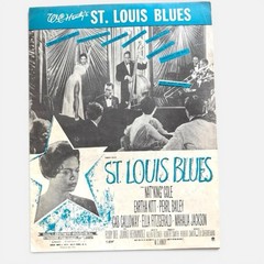 WC Handy St Louis Blues Sheet Music 1958 Eartha Kitt Nat King Cole Jazz Blues