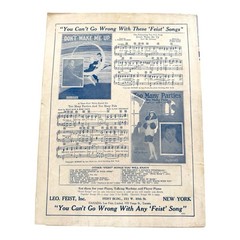What Can I Say After I Say Im Sorry Sheet Music 1926 Bee Palmer Shimmy Queen