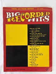 Vintage 1960&rsquo;s Songbook Big Recorded Hits Piano Guitar Vocal 1967 Pop Rock