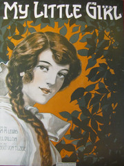 Antique 1900s « My Little Girl » Sheet Music #146