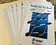 SATB CHORAL MUSIC &lsquo;Beauty and The Beast&rsquo; – 76 copies