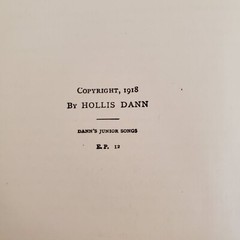Hollis Dann Junior Songs 1918; C.C. Birchard & Co., Junior Laurel Songs 1915