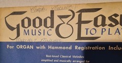 Good & Easy Music to Play for Organ: Easy Organ Playing: Book 2 by Setchell 1959