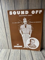 Vintage Sheet Music Lot: Sound Off & A Pocketful Of Songs U.S. Army Song Ukulele