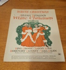 WHITE CHRISTMAS movie Irving Berlin Sheet Music Bing Crosby 1954