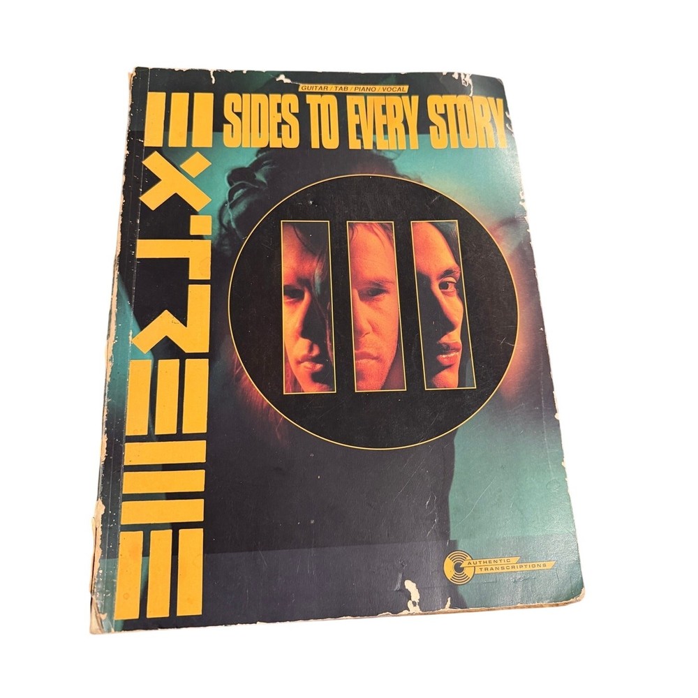 Extreme III Sides To Every Story Guitar Tab Piano Vocal Songbook 1992 Rare