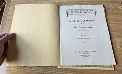 Schirmer&rsquo;s Library of Musical Classics Selected Sonatinas 1904 and Clementi 1941
