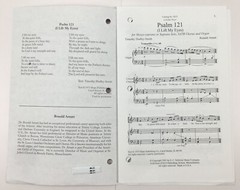Psalm 121 I Life My Eyes SATB Chorus Organ Sheet Music By Ronald Arnatt ECS Pub