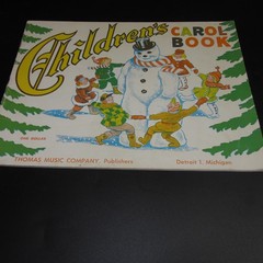 Vintage Christmas Carol Book For Children by Thomas Music Co. 1952