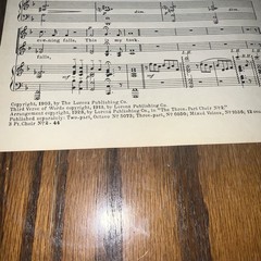 Sheet Music Vtg My Task Piano Voice Solo Medium Eb Ashford Lorenz Publishing