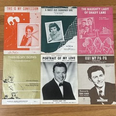 Lot of 57 Vintage Sheet Music 1940-70s Movie Themes Songs Broadway Lucille Ball