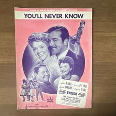 Bregman, Vocco & Conn You&rsquo;ll Never Know Piano Solo Sheet Music Soundtracks BVC