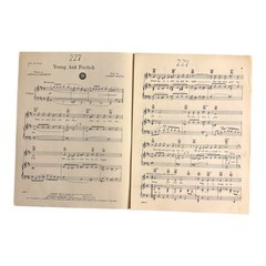 Young and Foolish Sheet Music 1954 Plain and Fancy Barbelle Cover Art Broadway