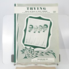 Trying Sheet Music as sung by The Hill Toppers Billy Vaughn P/V/G 1952 Piano