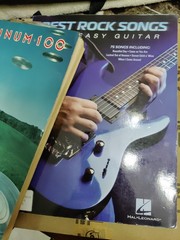 Best Rock Songs for Easy Guitar and Platinum 100 songbook sheet music lot