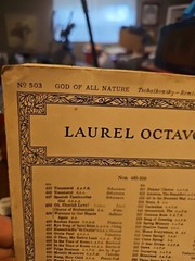 Vintage Sheet Music -God of All Nature – Laurel Octavo 1914 C.C. Birchard & Co