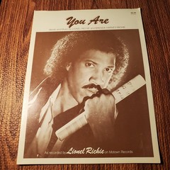You Are Sheet Music as recorded by Lionel Richie Richie Cherry Lane P/V/G