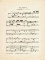 Wanita 1904 LORA LEE Beautful NATIVE AMERICAN Intermezzo Sheet Music!