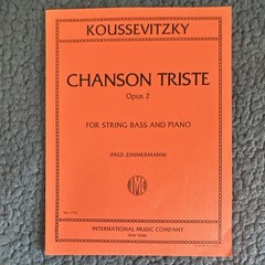International Music Company Chanson Triste Op.2 Bass/Piano Sheet 1155