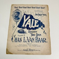 Antique Yale University Sheet Music Lot 1894 1901 Yale Boola Two-Step