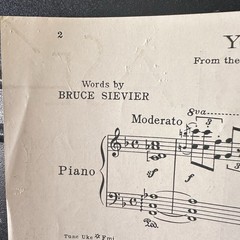 You’re Blade Piano Voice Sheet Music Harms Bruce Sievier Ord Hamilton 1932