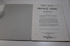 First Book Of Practical Studies for Bassoon Paul D McDowell EL1513 1959