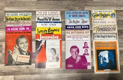 Lot of 20 Antique And Vintage Sheet Music Color Art Deco Show Tunes Ballads