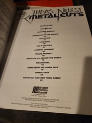 Judas Priest Guitar Tablature Book Lot Early Years 1983 Metal Cuts 1990