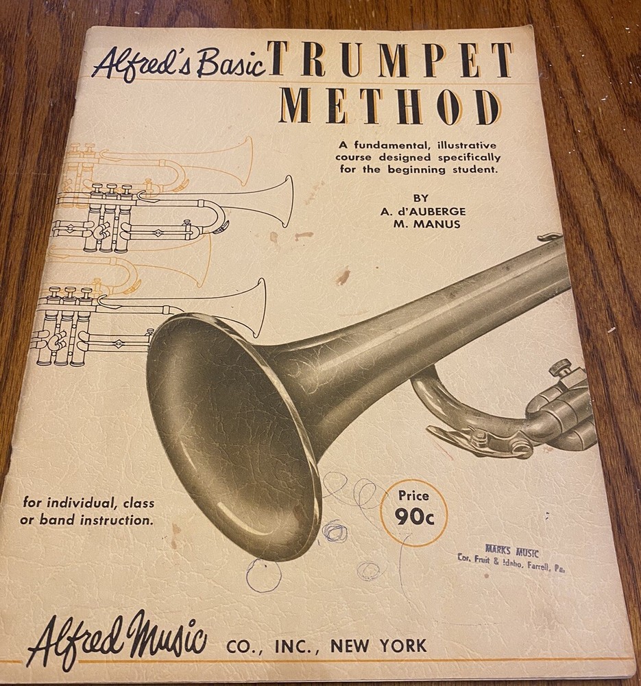 1954 Alfred’s Basic Trumpet Method Sheet Music