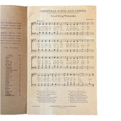 Standard Songs No. 4 Christmas Carols Sheet Music Songbook C.C. Birchard 1917