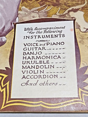 1934 THE BIG ROUND UP OF COWBOY SONGS AMSCO MUSIC INSTRUMENTAL ACCOMPANIMENT