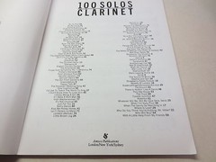 100 Clarinet Solos vintage 1987 Amsco Publications paperback songbook