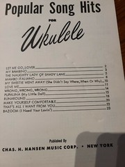 No 18 Simplified Popular Song Hits For Ukulele 1954