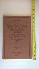 Witmark Choruses Sheet Music Songbook Three-Part Chorus Popular & Religious 1926