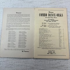 Lot 2 Combo-Orks C Book Instruments Songbook Piano Sheet Music 1952-53 Harms