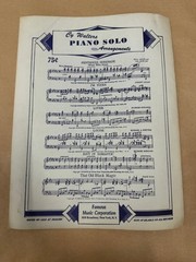 Stella by Starlight Sheet Music Piano Solo Victor Young Jack Fina Famous
