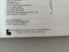 Vintage 40 Top Ten Pop Hits Piano Vocal, c1974, 128 pages