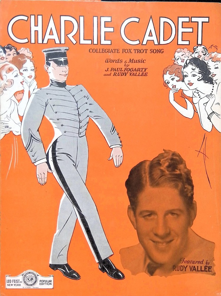 Charlie Cadet Sheet Music Rudy Vallee Paul Fogarty Collegiate Novelty Fox Trot