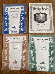 Bundle Vintage Piano Solo Sheet Music 18 Pieces, 1897 – 1965, Multiple Genres