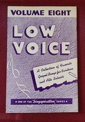 1956 Singspiration LOW VOICE #8 Eight Gospel Music Songbook Baritone Alto Solos