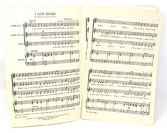 I Got Shoes Sheet Music Spiritual 1945 Piano SSA Womens Voices Swift US Seller