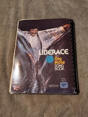 The Fabulous Tv Liberace Deluxe Big Note Song Book 1976 Paperback 150+ Songs