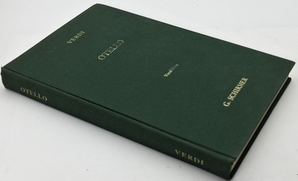 Verdi Opera « OTELLO » Schirmer Italian / English Vocal Score Sheet Music Book HC