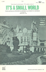It&rsquo;s A Small World Sheet Music SA Chorus Disneyland 1971 Sherman Muller
