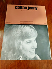 SHEET MUSIC COTTON JENNY FEATURED ANNE MURRAY 1971