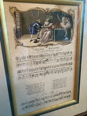 CUPID DECEIVD M. Howard George Bickham 18th C Framed Music Art Print