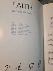 GEORGE MICHAEL FAITH Piano Vocal Guitar Chord Songbook Sheet Music Book w Poster