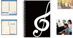 Durable Manuscript Paper Notebook – 160 Pages, Waterproof Cover for Musicians